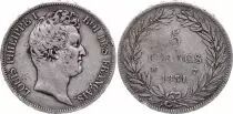 France 5 Francs Louis-Philippe Ist- 1831 W Lille incuse lettering