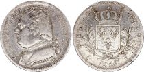 France 5 Francs Louis XVIII Buste Habillé 1814 L Bayonne - Argent