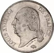 France 5 Francs Louis XVIII Roi de France - 1822 A Paris