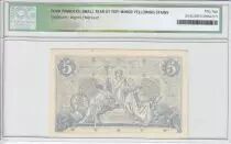 France 5 Francs Man and woman standing staff - 1874