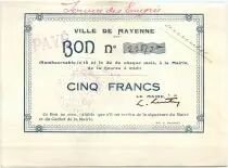 France 5 Francs Mayenne City