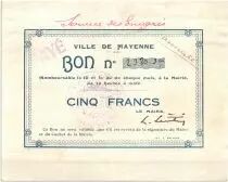 France 5 Francs Mayenne City