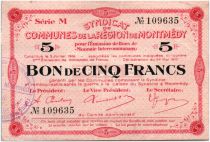 France 5 Francs Montmédy S. des communes