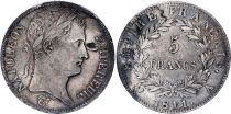 France 5 Francs Napoléon I - 1811 A Paris - Argent - TTB choc