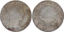France 5 Francs Napoleon I - 1811 A Silver - G to F - Damage