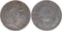 France 5 Francs Napoleon I - 1813 D Lyon Silver - F