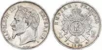 France 5 Francs Napoleon III  - Laurelled head - 1869  A Paris - F+