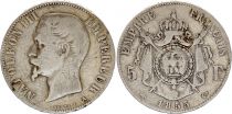 France 5 Francs Napoléon III - 1855 A Paris - Silver - Fine