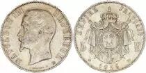 France 5 Francs Napol&eacute;on III - 1856 BB - Argent