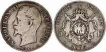 France 5 Francs Napol&eacute;on III - 1856 BB - Silver