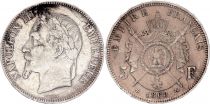 France 5 Francs Napoléon III - Tête laurée - 1868 A Paris - TTB