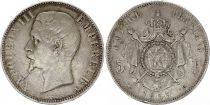 France 5 Francs Napoléon III - Tête nue - 1855 A Paris