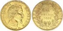 France 5 Francs Napoléon III - Tête nue - 1859 A - Or