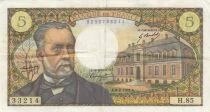 France 5 Francs Pasteur - 06-02-1969 - Series H.85
