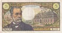 France 5 Francs Pasteur 04-09-1969 - Serial K.111