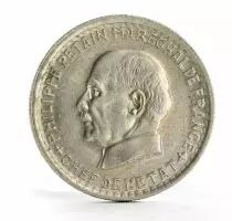 France 5 Francs ? Type P&eacute;tain ? France 1941 (SUP)