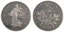 France 5 Francs Sower - 1991 - Proof