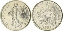 France 5 Francs Woman sowing seed - 1997 - Proof