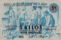 France 5 Kilo Acier Ordinaire - Section des Fontes Fers et Aciers - Série HM