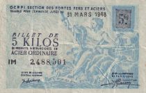 France 5 Kilo de Tôle Mince - Section des Fontes Fers et Aciers