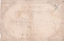 France 5 Livres - 10 Brumaire An II (31.10.1793) - Sign. Gaudet  - Série 13771