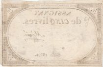 France 5 Livres - 10 Brumaire An II (31.10.1793) - Sign. Mégnie - Série 18592