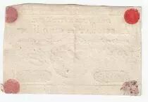 France 5 Livres - Embossed seal with Louis XVI (1791-09-28) - VF