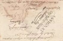 France 5 Livres - False - Embossed seal with Louis XVI (1791-06-27) - Serial 43 A