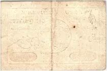 France 5 Livres Embossed seal with Louis XVI (1791-09-28)