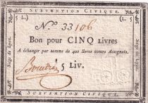 France 5 Livres Siège de Lyon - 31-08-1793 - numéro 33106