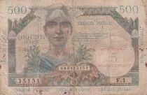 France 5 NF / 500 Francs - Mercury - Serial F.1 - Fine - 1960 - WPM. M.14