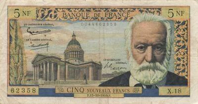 France 5 NF - Victor Hugo - 15-10-1959 - Serial X.18