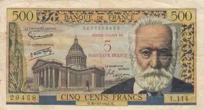 France 5 NF - Victor Hugo - 30-10-1958 - S�rie L.114