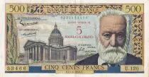 France 5 NF on 500 Francs -  Victor Hugo - 12-02-1959 - Serial U.120 - P.137