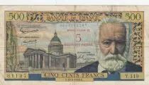 France 5 NF on 500 Francs -  Victor Hugo - 12-02-1959 - Serial Y.119 - P.137