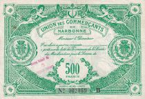 France 5 NF sur 500 Francs - Union des commerçants de Narbonne