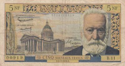 France 5 NF Victor Hugo - 02-07-1959 - Series B.11