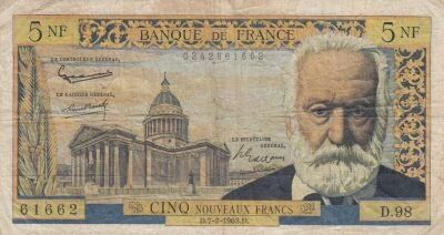 France 5 NF Victor Hugo - 07-02-1963- Series D.98