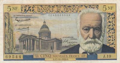 France 5 NF Victor Hugo - 15 October 1959 - Series J.19