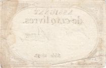 France 5 Pounds - 10 Brumaire Year II (31.10.1793) - Sign. Baron - Serial 26293