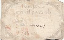 France 5 Pounds - 10 Brumaire Year II (31.10.1793) - Sign. Berlioz - Serial 12522