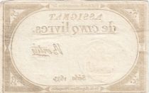 France 5 Pounds - 10 Brumaire Year II (31.10.1793) - Sign. Bertin - Serial 1633