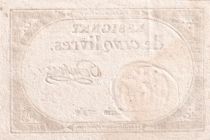 France 5 Pounds - 10 Brumaire Year II (31.10.1793) - Sign. Dubois - Serial 27989