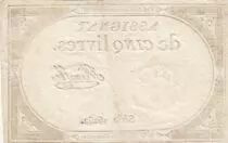 France 5 Pounds - 10 Brumaire Year II (31.10.1793) - Sign. Michaux - Serial 19984