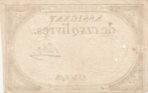France 5 Pounds - 10 Brumaire Year II (31.10.1793) - Sign. Palale - Serial 6488