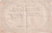 France 5 Pounds 10 Brumaire Year II (31.10.1793) - Sign. Blanche - Serial 12826