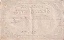 France 5 Pounds 10 Brumaire Year II (31.10.1793) - Sign. Blanche - Serial 12826