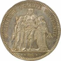 France 5 Silver Francs, Hercules, IIIrd Republic - 1876 A Paris