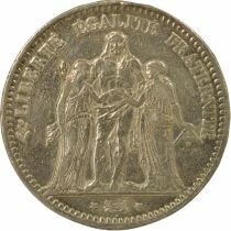 France 5 Silver Francs, Hercules, IIIrd Republic - 1878 K Bordeaux