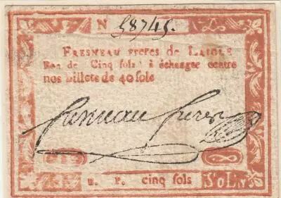 France 5 sols - Orne - L\'aigle - Fresneau fr�res - 1792